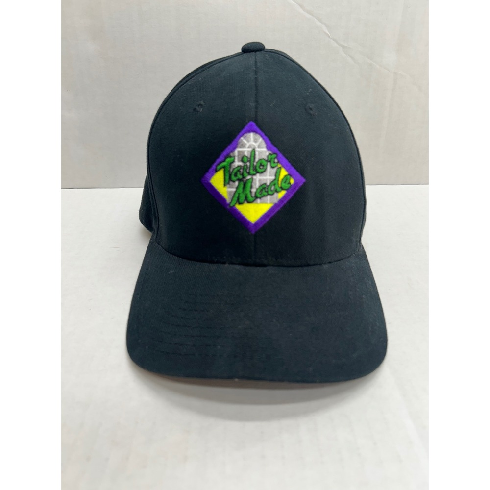 Flexfit Tailor Made Hat Mens S-M Black Windows Doors Promo Baseball Cap